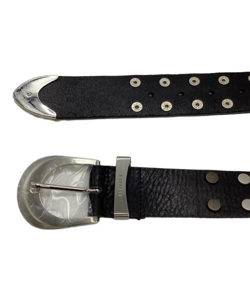 NVRFRGT（ネヴァーフォーゲット）NVRFRGT (ネヴァーフォーゲット) 4c STUDDED LEATHER BELT ブラック サイズ:freeの古着・服飾アイテム