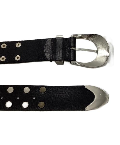 NVRFRGT（ネヴァーフォーゲット）NVRFRGT (ネヴァーフォーゲット) 4c STUDDED LEATHER BELT ブラック サイズ:freeの古着・服飾アイテム