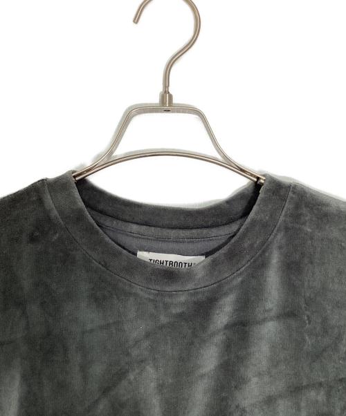 TIGHTBOOTH PRODUCTION（タイトブースプロダクション）TIGHTBOOTH PRODUCTION (タイトブースプロダクション) BITE VELOUR 3/4 SLEEVE TEE/バイト ベロア スリークォーター スリーブティー グレー サイズ:XLの古着・服飾アイテム