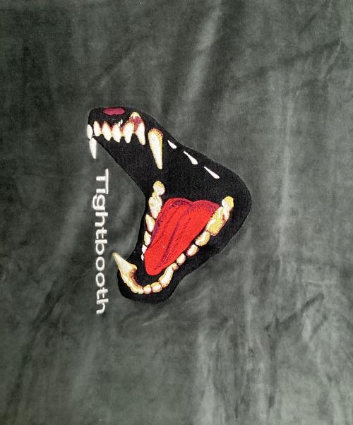 TIGHTBOOTH PRODUCTION（タイトブースプロダクション）TIGHTBOOTH PRODUCTION (タイトブースプロダクション) BITE VELOUR 3/4 SLEEVE TEE/バイト ベロア スリークォーター スリーブティー グレー サイズ:XLの古着・服飾アイテム