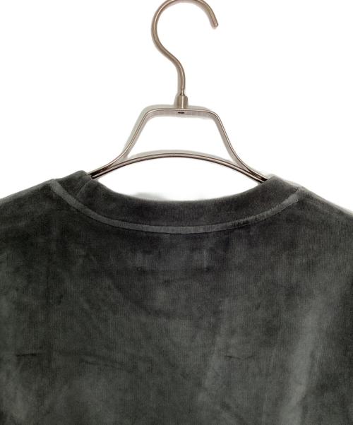 TIGHTBOOTH PRODUCTION（タイトブースプロダクション）TIGHTBOOTH PRODUCTION (タイトブースプロダクション) BITE VELOUR 3/4 SLEEVE TEE/バイト ベロア スリークォーター スリーブティー グレー サイズ:XLの古着・服飾アイテム