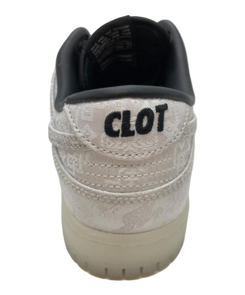 NIKE（ナイキ）NIKE (ナイキ) FRAGMENT DESIGN (フラグメントデザイン) CLOT (クロット) Dunk Low ローカットスニーカー ホワイト サイズ:26cmの古着・服飾アイテム