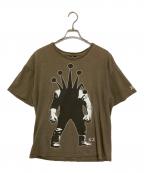 stussyステューシー）の古着「クラウンマンTシャツ」｜カーキ
