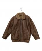 ALLMAINSALLMAINS）の古着「ムートンジャケット」｜ブラウン