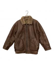 ALLMAINS（ALLMAINS）の古着「ムートンジャケット」｜ブラウン