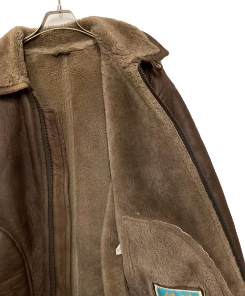 ALLMAINS（ALLMAINS）ALLMAINS (ALLMAINS) ムートンジャケット ブラウン サイズ:Mの古着・服飾アイテム