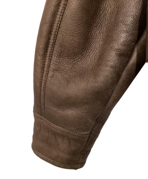 ALLMAINS（ALLMAINS）ALLMAINS (ALLMAINS) ムートンジャケット ブラウン サイズ:Mの古着・服飾アイテム