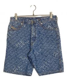 DIESEL（ディーゼル）の古着「D-Willoh all over logo shorts」｜スカイブルー