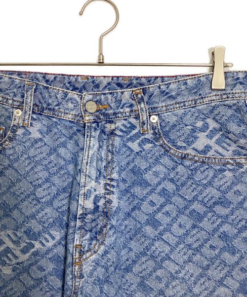 DIESEL（ディーゼル）DIESEL (ディーゼル) D-Willoh all over logo shorts スカイブルー サイズ:30の古着・服飾アイテム