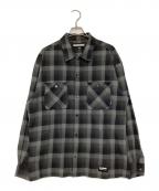 NEIGHBORHOODネイバーフッド）の古着「Half Hombre Check Shirt」｜ブラック
