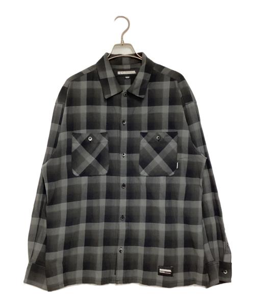 NEIGHBORHOOD（ネイバーフッド）NEIGHBORHOOD (ネイバーフッド) Half Hombre Check Shirt ブラック サイズ:Ｍの古着・服飾アイテム
