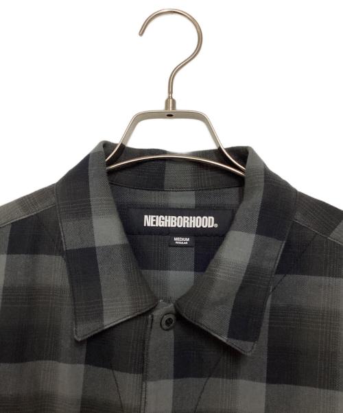 NEIGHBORHOOD（ネイバーフッド）NEIGHBORHOOD (ネイバーフッド) Half Hombre Check Shirt ブラック サイズ:Ｍの古着・服飾アイテム