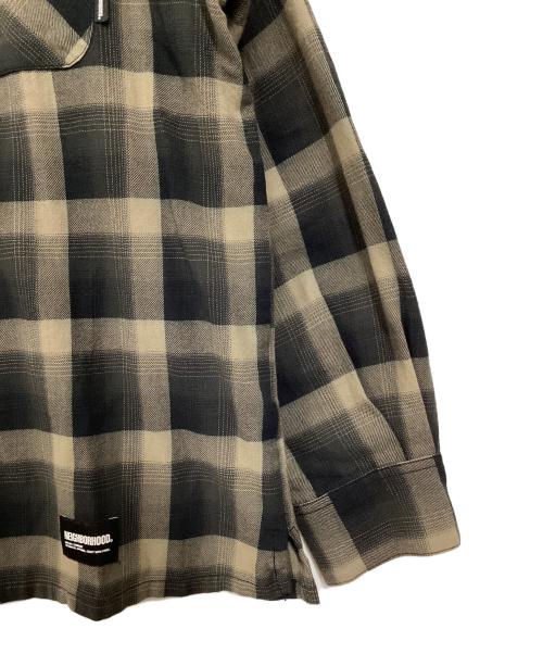 NEIGHBORHOOD（ネイバーフッド）NEIGHBORHOOD (ネイバーフッド) HALF HOMBRE CHECK SHIRT ブラウン サイズ:Mの古着・服飾アイテム