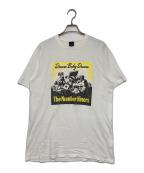 NUMBER (N)INEナンバーナイン）の古着「DREAM BABY DREAM Print Tee」｜ホワイト×イエロー