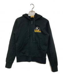 Hysteric Glamour（ヒステリックグラマー）の古着「SMOKING GIRL ショート丈パーカー」｜ブラック