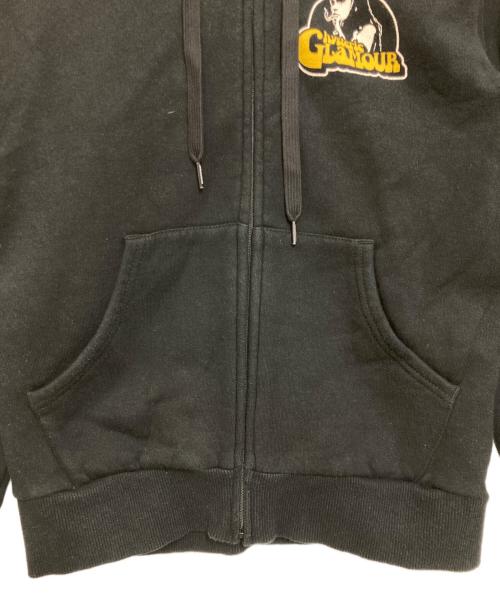 Hysteric Glamour（ヒステリックグラマー）Hysteric Glamour (ヒステリックグラマー) SMOKING GIRL ショート丈パーカー ブラック サイズ:freeの古着・服飾アイテム