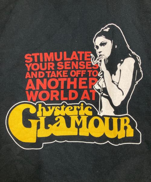 Hysteric Glamour（ヒステリックグラマー）Hysteric Glamour (ヒステリックグラマー) SMOKING GIRL ショート丈パーカー ブラック サイズ:freeの古着・服飾アイテム