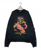 KITH×PIXARキス×ピクサー）の古着「CARS Lightning McQueen Crewneck」｜ブラック