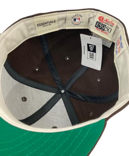 New Era（ニューエラ）New Era (ニューエラ) MLB (エムエルビー) FOG ESSENTIALS (フィアオブゴッド エッセンシャル) 59FIFTY キャップ ブラウン サイズ:7(5/8)の古着・服飾アイテム