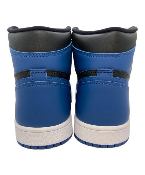 NIKE（ナイキ）NIKE (ナイキ) AIR JORDAN 1 RETRO HIGH OG ハイカットスニーカー ブルー×ブラック サイズ:28の古着・服飾アイテム