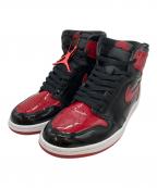 NIKEナイキ）の古着「Air Jordan 1 High OG ハイカットスニーカー」｜ブラック×レッド