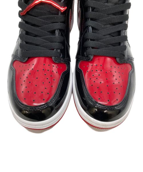 NIKE（ナイキ）NIKE (ナイキ) Air Jordan 1 High OG ハイカットスニーカー ブラック×レッド サイズ:28の古着・服飾アイテム