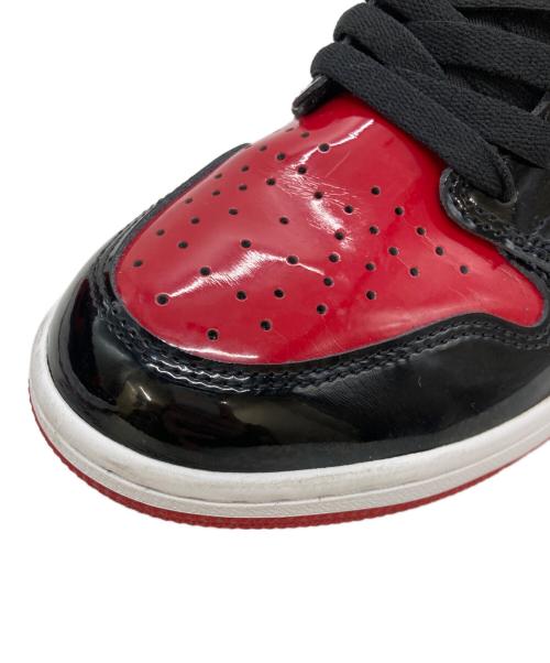 NIKE（ナイキ）NIKE (ナイキ) Air Jordan 1 High OG ハイカットスニーカー ブラック×レッド サイズ:28の古着・服飾アイテム