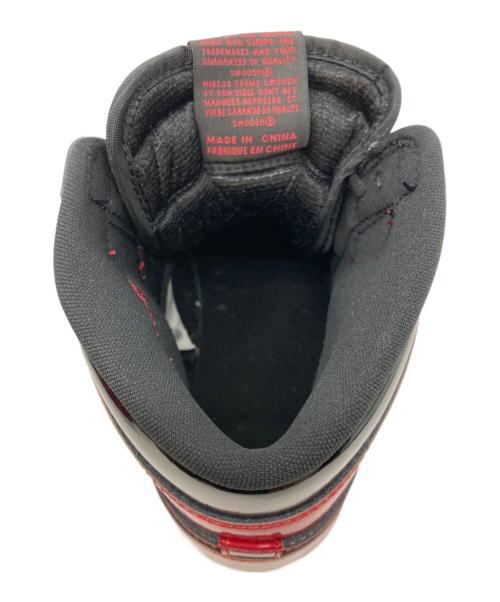 NIKE（ナイキ）NIKE (ナイキ) Air Jordan 1 High OG ハイカットスニーカー ブラック×レッド サイズ:28の古着・服飾アイテム