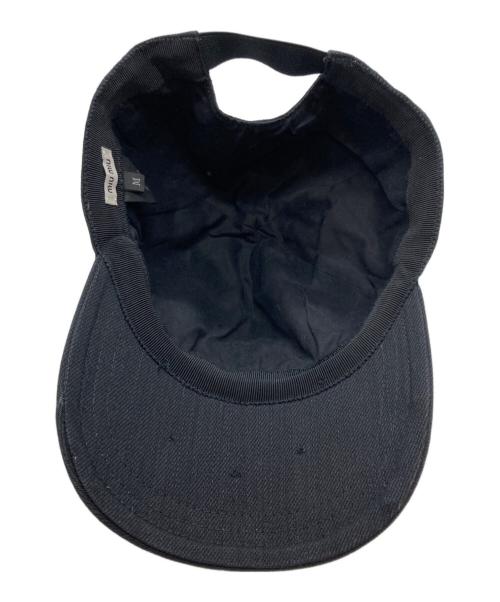 MIU MIU（ミュウミュウ）MIU MIU (ミュウミュウ) MIUMIU CLUB LOGO BASEBALL CAP ブラックの古着・服飾アイテム