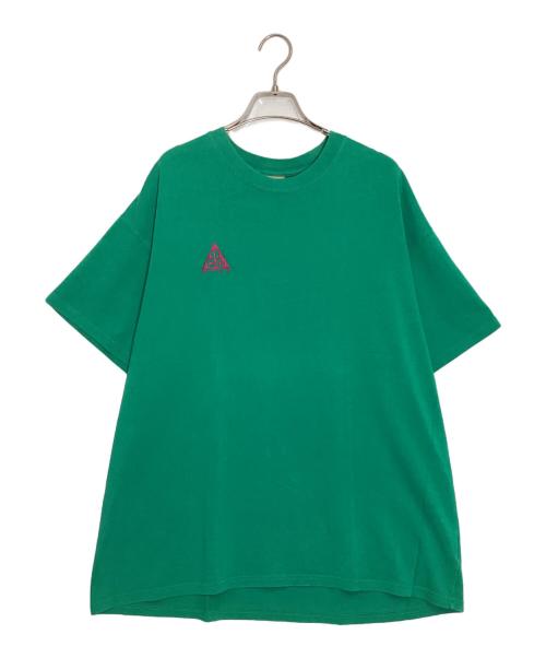NIKE ACG（ナイキエーシージー）NIKE ACG (ナイキエーシージー) 刺繍Tシャツ グリーン サイズ:XLの古着・服飾アイテム