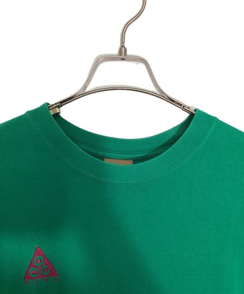 NIKE ACG（ナイキエーシージー）NIKE ACG (ナイキエーシージー) 刺繍Tシャツ グリーン サイズ:XLの古着・服飾アイテム