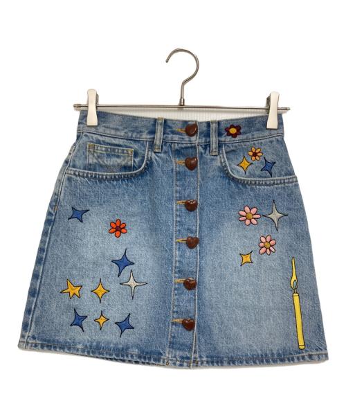 COACH（コーチ）COACH (コーチ) OBSERVED BY US ハイ ウエスト デニム スカート N/A ブルー サイズ:XS 未使用品の古着・服飾アイテム