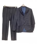azabu tailor×LORO PIANAアザブテーラー×ロロピアーナ）の古着「段返り3B セットアップスーツ」｜ネイビー