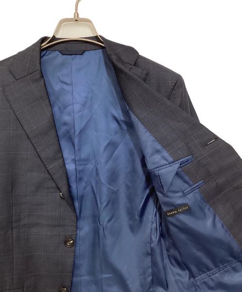 azabu tailor（アザブテーラー）azabu tailor (アザブテーラー) LORO PIANA (ロロピアーナ) 段返り3B セットアップスーツ ネイビー サイズ:42Aの古着・服飾アイテム