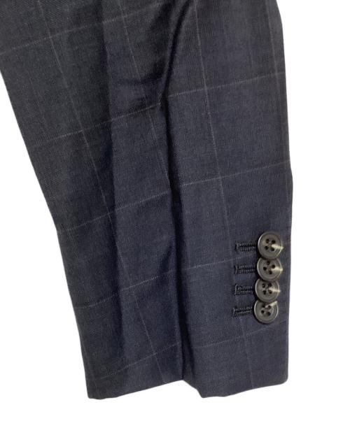 azabu tailor（アザブテーラー）azabu tailor (アザブテーラー) LORO PIANA (ロロピアーナ) 段返り3B セットアップスーツ ネイビー サイズ:42Aの古着・服飾アイテム