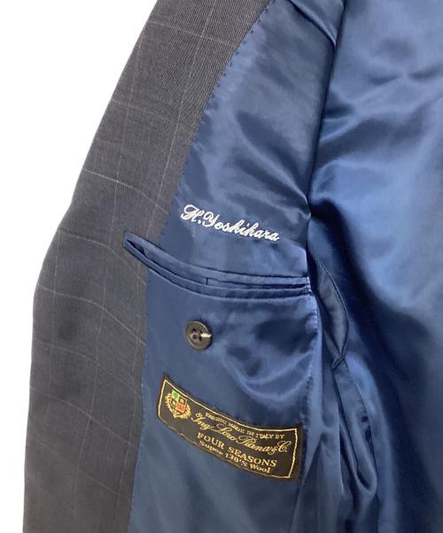 azabu tailor（アザブテーラー）azabu tailor (アザブテーラー) LORO PIANA (ロロピアーナ) 段返り3B セットアップスーツ ネイビー サイズ:42Aの古着・服飾アイテム