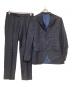azabu tailor（アザブテーラー）の古着「段返り3B セットアップスーツ」｜ネイビー
