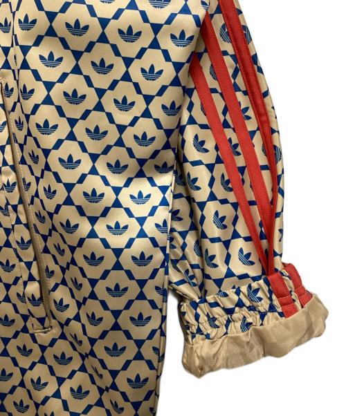 adidas（アディダス）adidas (アディダス) BECKHAM デビッド・ベッカム オリジナルス ウインドブレーカー ベージュ×ブルー×レッド サイズ:２XLの古着・服飾アイテム