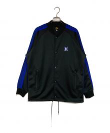 Needles×BEAMS（ニードルズ×ビームス）の古着「別注 Rib Coach Jacket」｜ブラック×ブルー