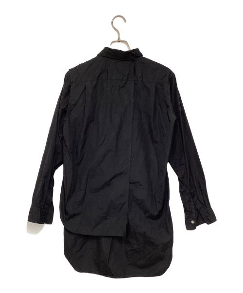 COMME des GARCONS HOMME PLUS（コムデギャルソンオムプリュス）COMME des GARCONS HOMME PLUS (コムデギャルソンオムプリュス) レイヤードデザインシャツ ブラック サイズ:XSの古着・服飾アイテム