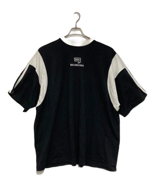 BALENCIAGA（バレンシアガ）BALENCIAGA (バレンシアガ) Sporty B Boxy Fit T-Shirt / スポーティ フィット Tシャツ ブラック サイズ:2の古着・服飾アイテム