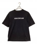 BALENCIAGAバレンシアガ）の古着「MIRROR LOGO T-SHIRT」｜ブラック