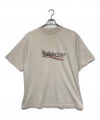 BALENCIAGAバレンシアガ）の古着「Political Stencil T-shirt / ポリティカル ステンシルTシャツ」｜ベージュ