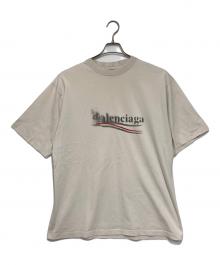 BALENCIAGA（バレンシアガ）の古着「Political Stencil T-shirt / ポリティカル ステンシルTシャツ」｜ベージュ
