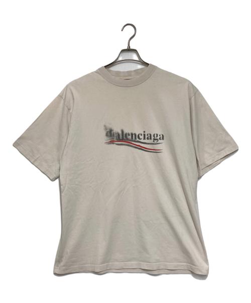 BALENCIAGA（バレンシアガ）BALENCIAGA (バレンシアガ) Political Stencil T-shirt / ポリティカル ステンシルTシャツ ベージュ サイズ:Sの古着・服飾アイテム