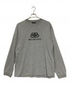BALENCIAGAバレンシアガ）の古着「BB Logo L/S Tee」｜グレー