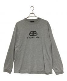 BALENCIAGA（バレンシアガ）の古着「BB Logo L/S Tee」｜グレー