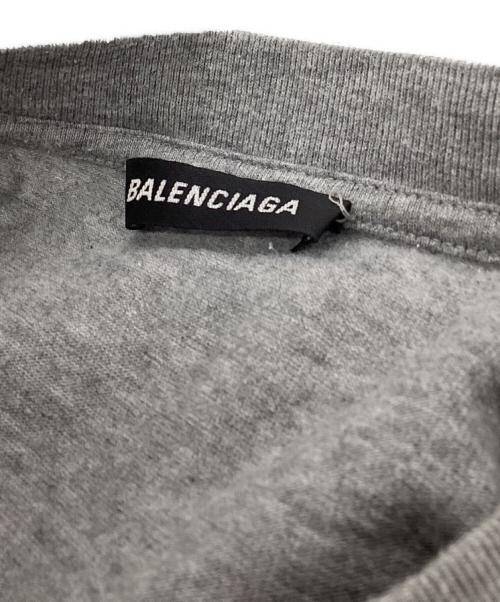 BALENCIAGA（バレンシアガ）BALENCIAGA (バレンシアガ) BB Logo L/S Tee グレー サイズ:Mの古着・服飾アイテム