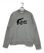 LACOSTE×A.P.C.ラコステ×アーペーセー）の古着「コラボロゴスウェット」｜グレー