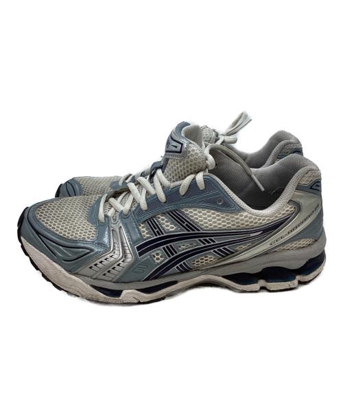 asics（アシックス）asics (アシックス) GEL-KAYANO 14 ローカットスニーカー ホワイト×ブルー サイズ:27の古着・服飾アイテム